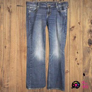 American Eagle Stretch Denim Slim BootCut Jeans size 14